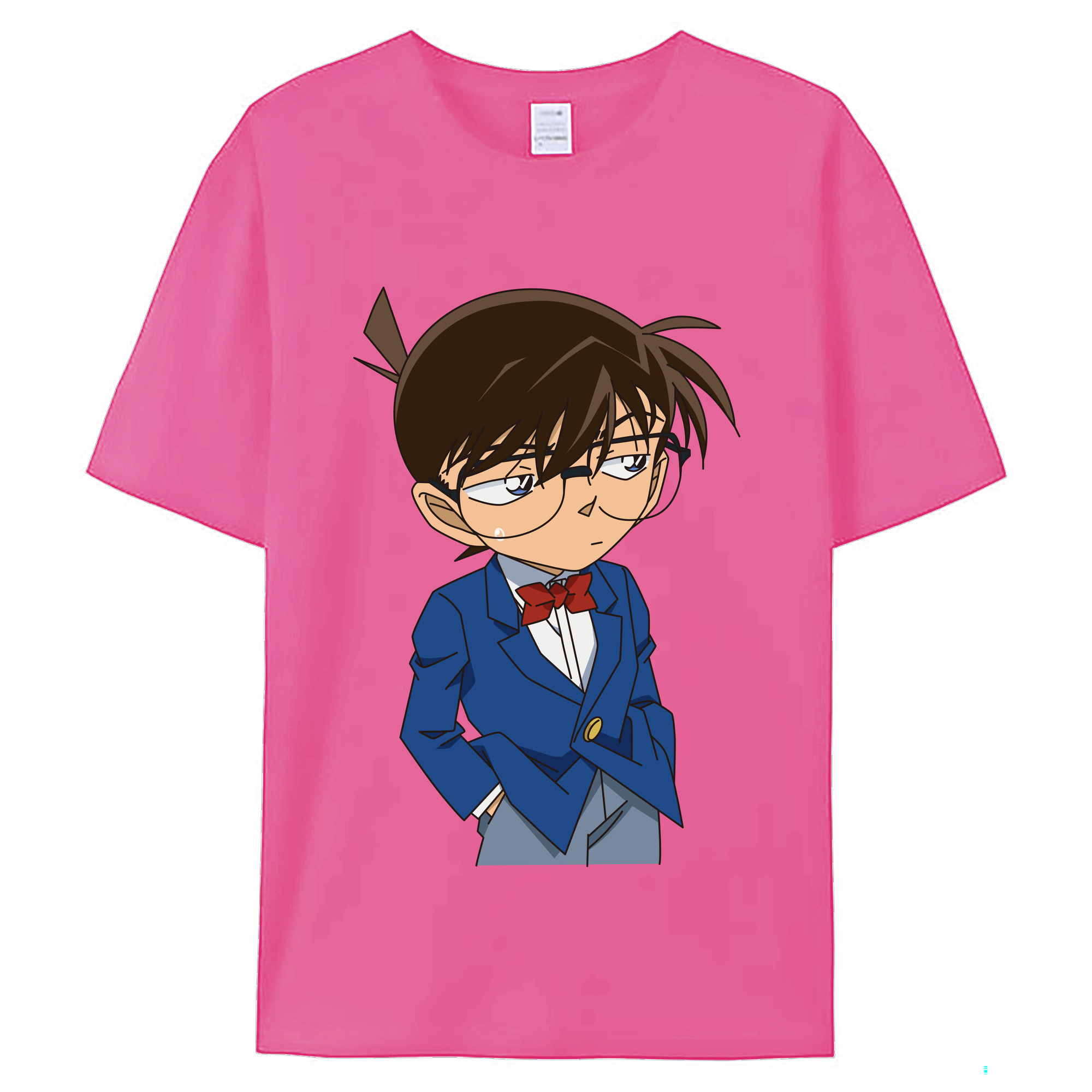 （画像用） 名探偵コナン 江戸川 コナン Detective Conan Conan Edogawa レディースカジュアルプリントTシャツ（綿100％）